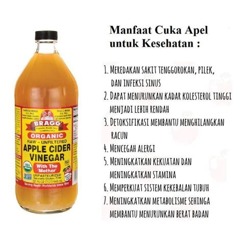 Manfaat Cuka Apel Bragg 100ml