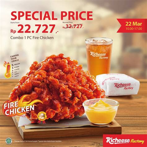 Harga Fire Chicken Richeese Factory