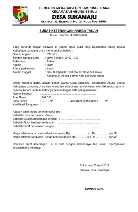 Keterangan Harga Lainnya