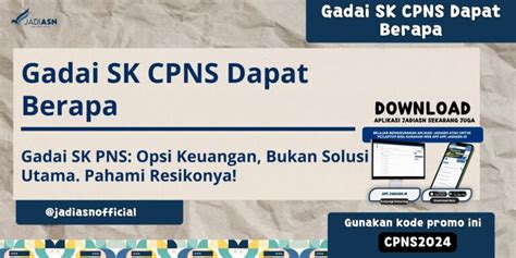 Bagaimana Mendaftar Gadai Sk CPNS
