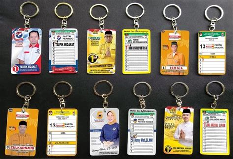 D. Contoh Harga Gantungan Kunci Caleg di Pasar