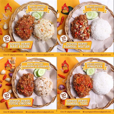 Harga Ayam Geprek Bensu Bandung: Berbagai Pilihan
