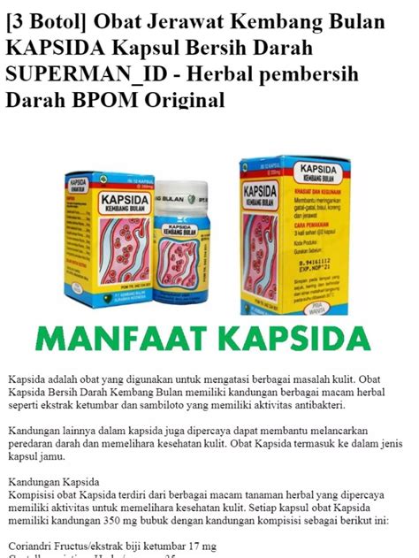 Harga Kapsida HS di Apotek