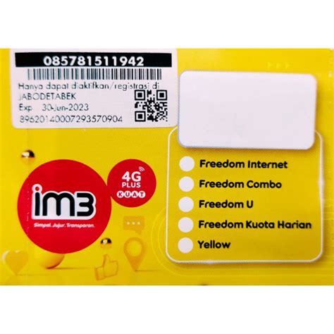 Harga Kartu Perdana Indosat 4G LTE