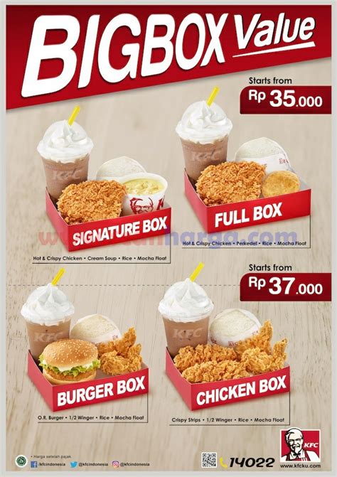Sejarah Harga KFC Big Box Value