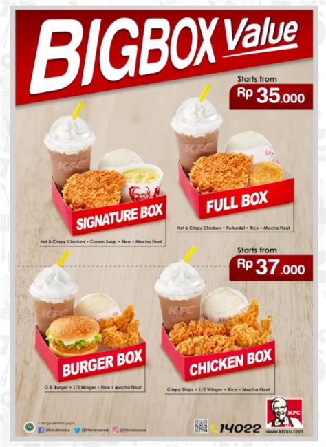 Harga KFC Big Box di Berbagai Lokasi