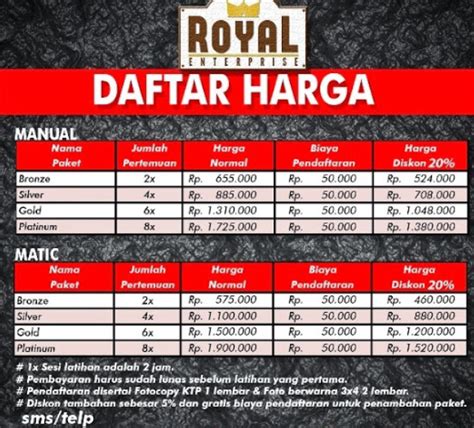 Harga Kursus Mobil Rizal Cianjur