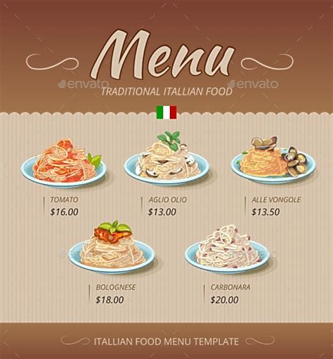 Menu Pasta