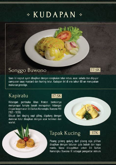 Harga Menu Bale Raos Yogyakarta