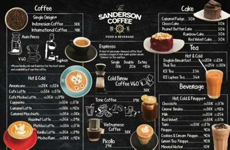 Menu Minuman Cafe Brick
