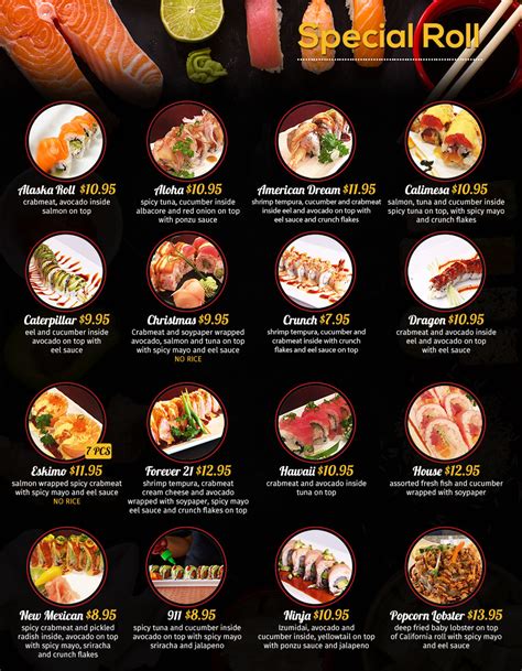 Menu Sushi