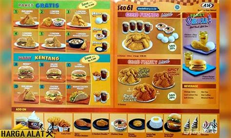 Harga Menu di Aw Versus Harga Menu di Lainnya