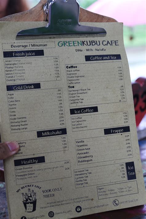 Menu Favorit Green Kubu