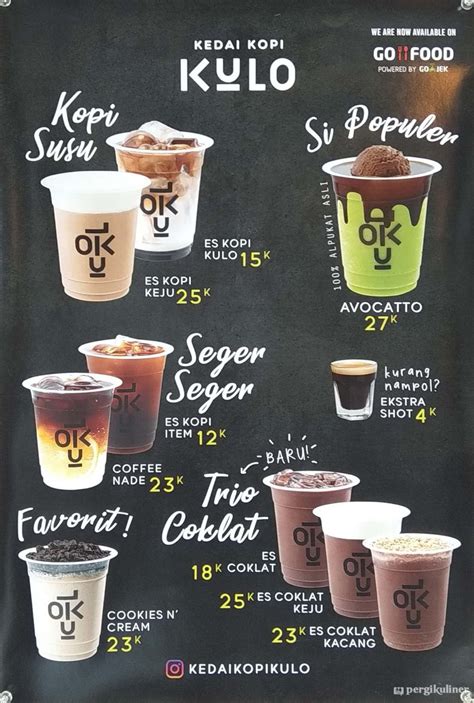 Jenis Menu Kopi Kulo