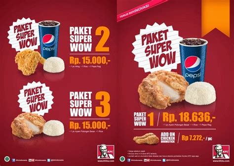 Harga Menu Paket KFC: Jenis-Jenis Paket yang Tersedia