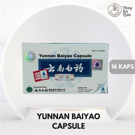Harga Obat Cina Yunnan Baiyao Capsule