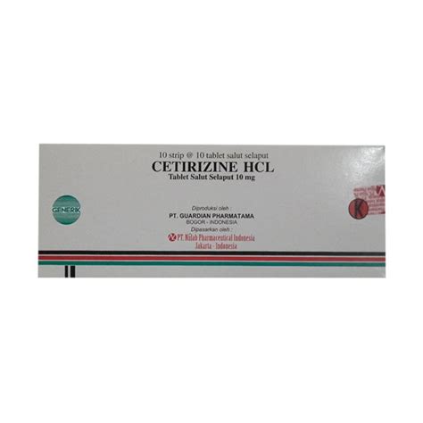 Cara Penggunaan Obat Histrine Cetirizine HCL 10mg
