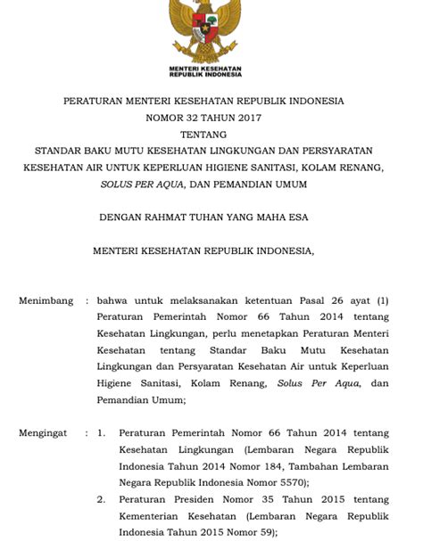 Persyaratan Lingkungan dan Kesehatan