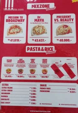Harga Pantes Pizza Surabaya
