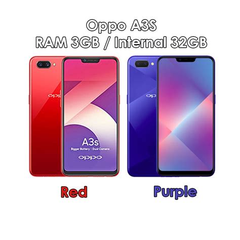 Spesifikasi Oppo A3s Ram 3GB