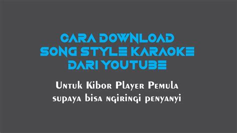 Cara Mendapatkan Lyrics Karaoke