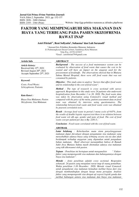 Faktor-Faktor yang Mempengaruhi Biaya Rawat Inap