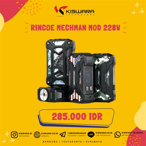 Harga Rincoe Mechman 228 Watt di Indonesia