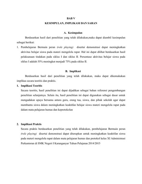 Bagian 5: Kontribusi dan Kesimpulan