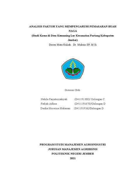 Faktor-Faktor yang Mempengaruhi Harga Buah Naga
