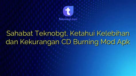 Kelebihan Burning CD di Warnet