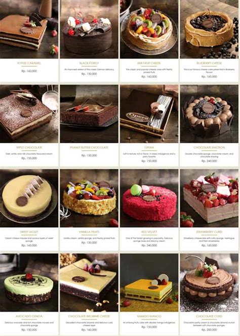 Harga Cake di The Harvest