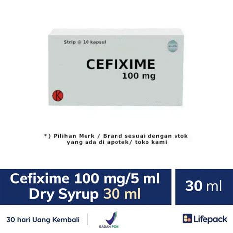 Dosis Cefixime untuk Berbagai Kasus